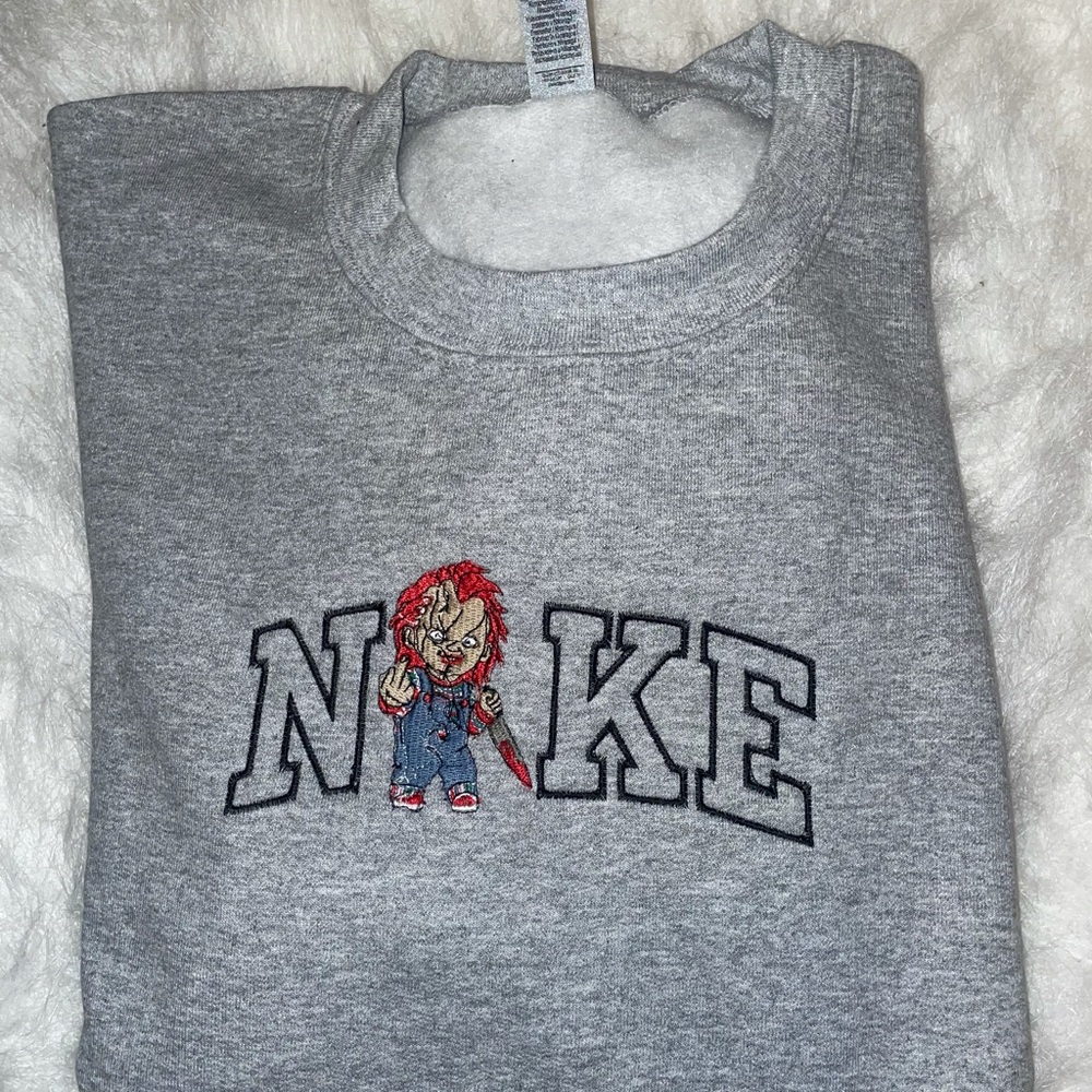 embroidered Halloween crewneck